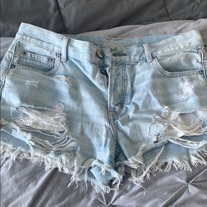 AE cut off shorts